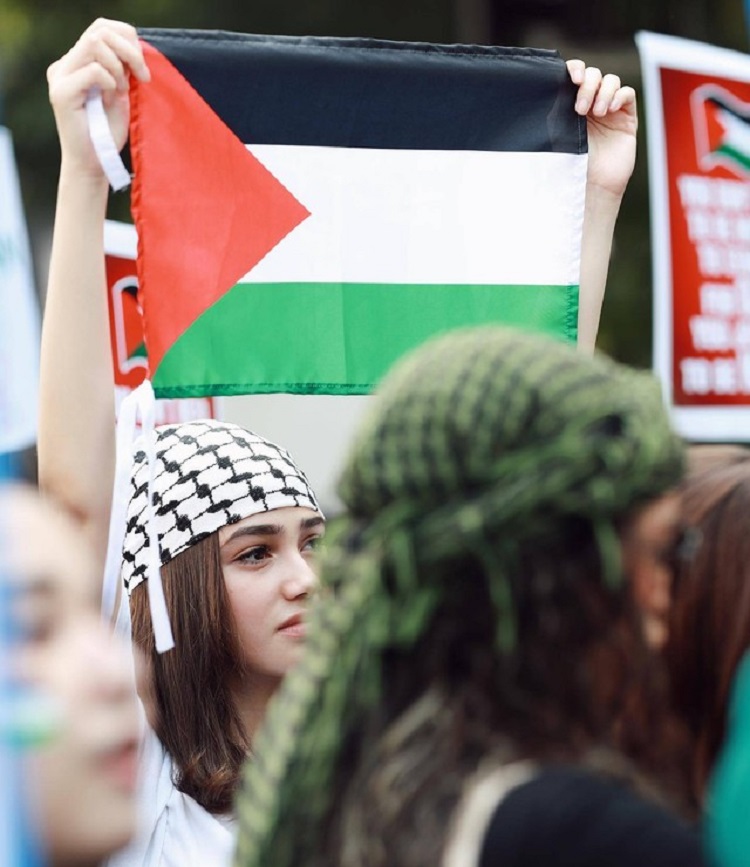 Syifa Hadju Ikut Aksi Bela Palestina dan Turun ke Jalanan: #SaveGaza