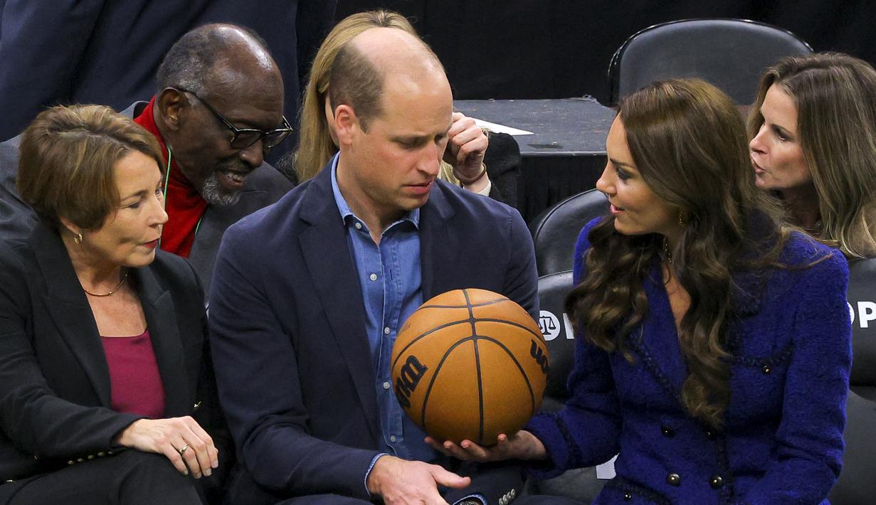 Pangeran William dan Kate Middleton Saksikan NBA, Jaylen Brown Biasa Saja