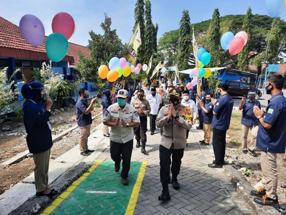 Kapolres Gresik Launching Sekolah Tangguh Semeru SMK Muhammadiyah 1 Bungah