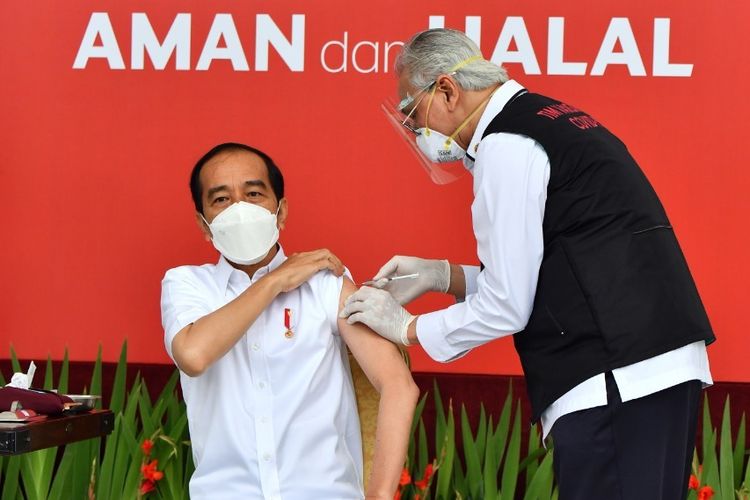 Presiden Jokowi, Sudah Disuntik Vaksin China
