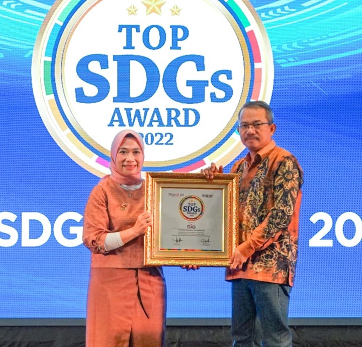 SIG Raih Penghargaan Top Sustainable Development Goals TOP SDGs Award 2022