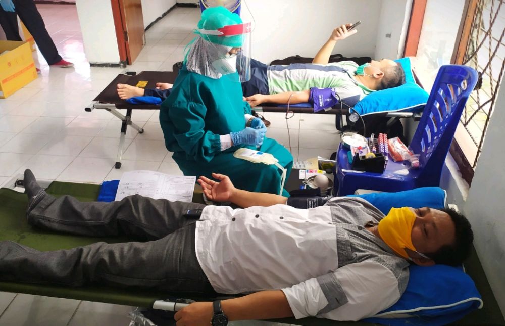 Pandemi Covid-19, Karang Taruna Banjaran Gelar Donor Darah
