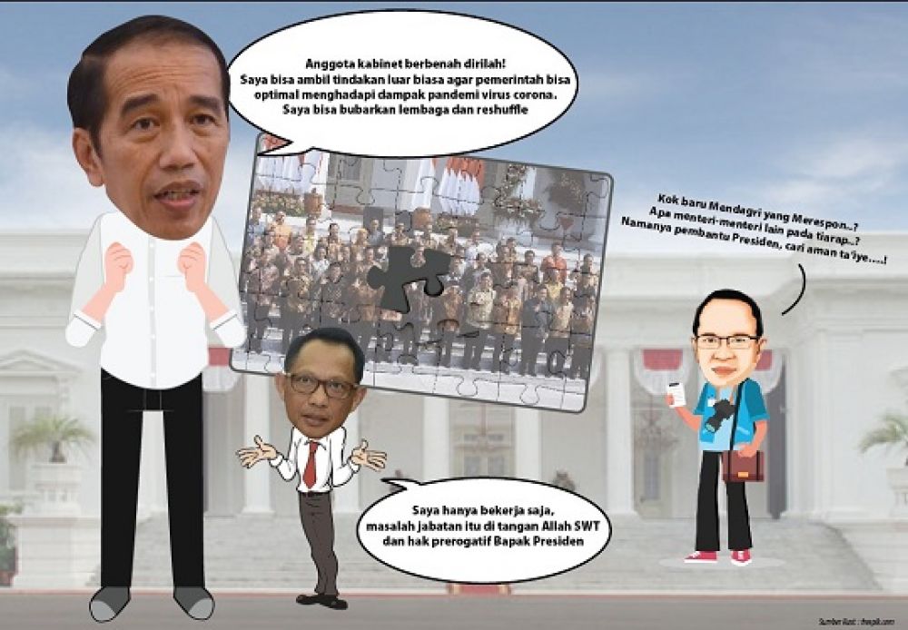 Mendagri Tito Pasrah  Soal Rencana Reshuffle