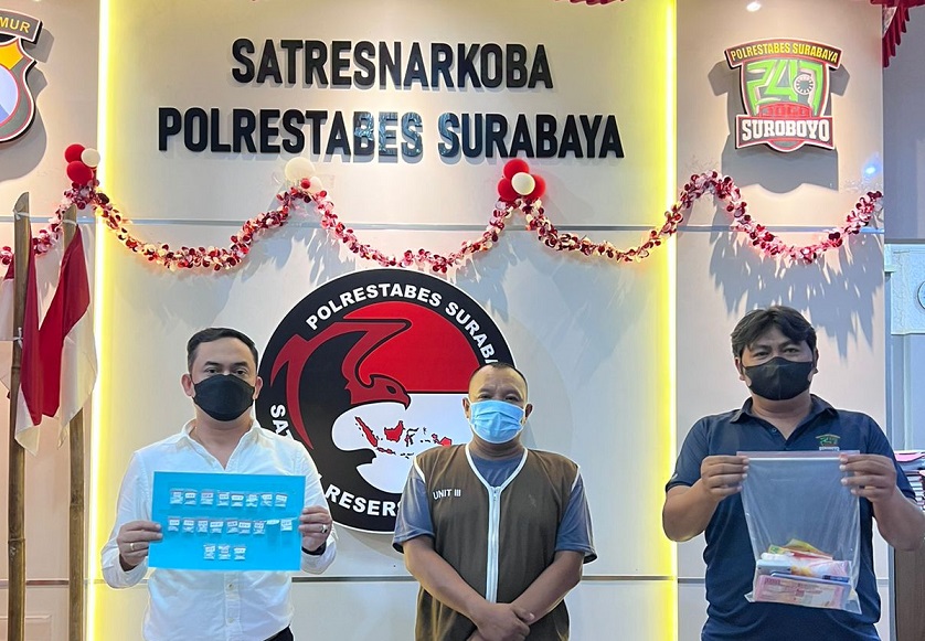 Transaksi Sabu, Polrestabes Surabaya Tangkap Warga Bungurasih