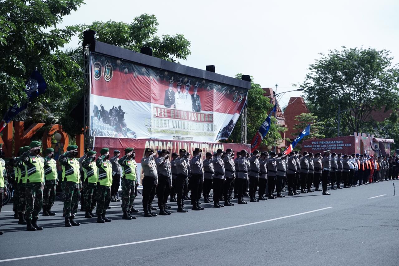 Pengamanan Nataru, Polresta Mojokerto Siagakan Ratusan Personil