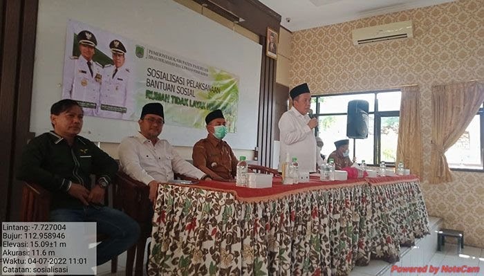 Dinas Perkim Kabupaten Pasuruan Sosialisasi Program RTLH