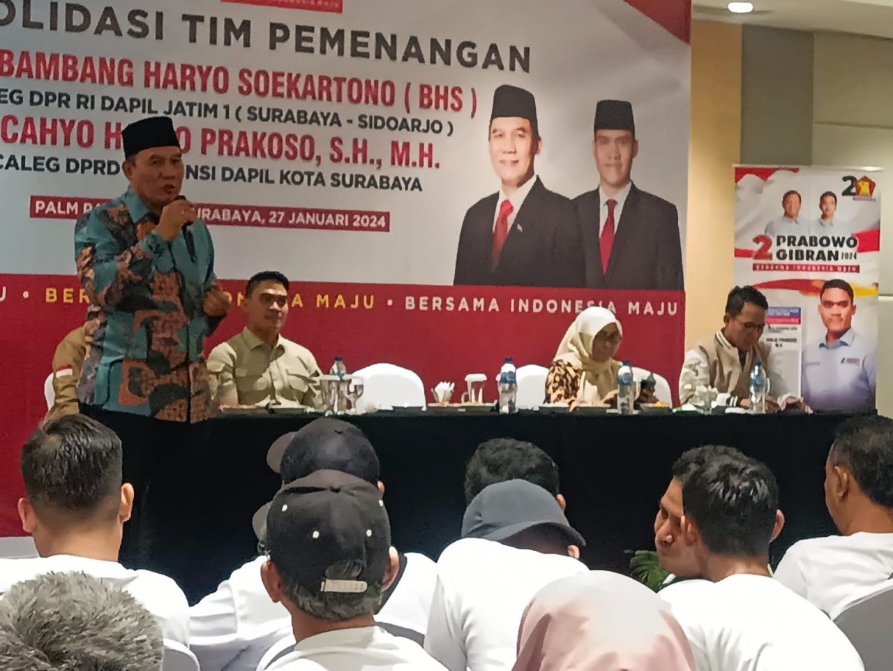 Potensi Kemenangan  Prabowo-Gibran di Jatim Menguat, BHS Optimis Satu Putaran