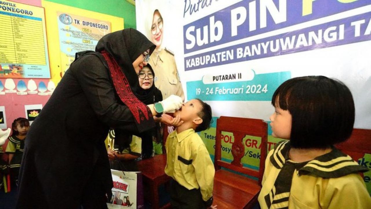Capaian Vaksinasi Polio di Banyuwangi Capai 63 Persen