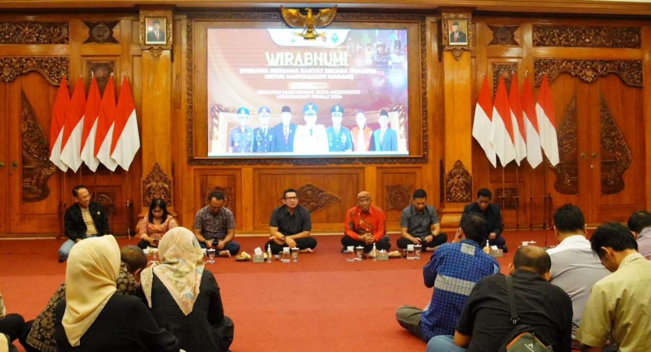 Pj Wali Kota Mojokerto Rapatkan Barisan 7 Elemen Sukseskan Pemilu 2024