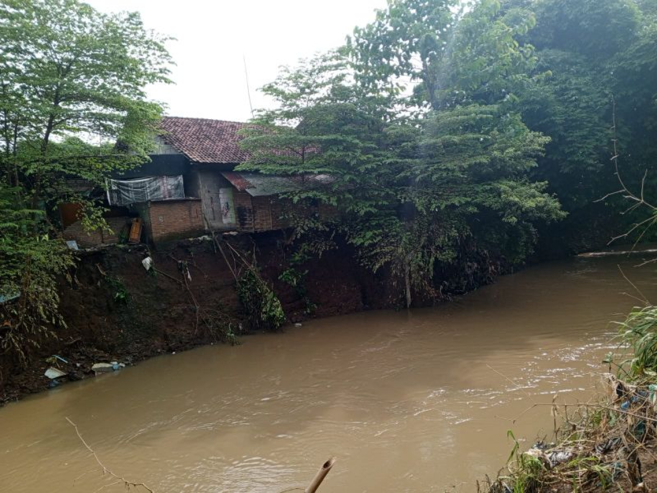 Pemerintah Tutup Mata Soal Tanggul Sungai Gunting di Jombang Kritis, Rumah Warga Terancam Hanyut