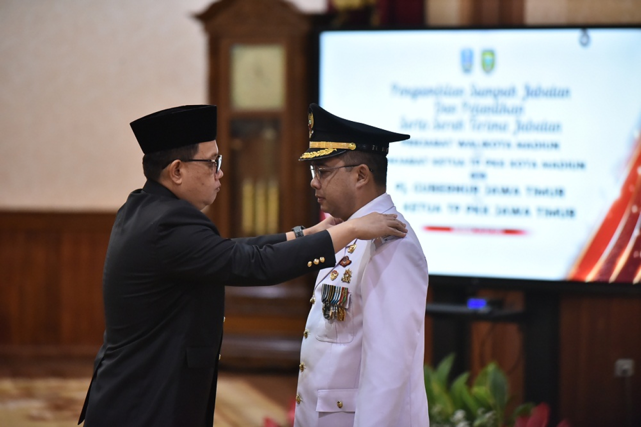 Kepala Bakesbangpol Jatim Dilantik Jadi Pj Wali Kota Madiun