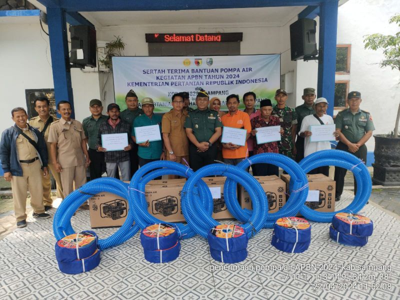 Kementan Bantu 47 Pompa Air untuk Petani Kabupaten Sampang, Optimalisasi Percepatan Penanaman Padi