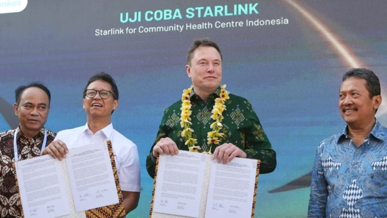 Peristiwa Layanan Starlink Diluncurkan Elon Musk di Puskesmas Bali