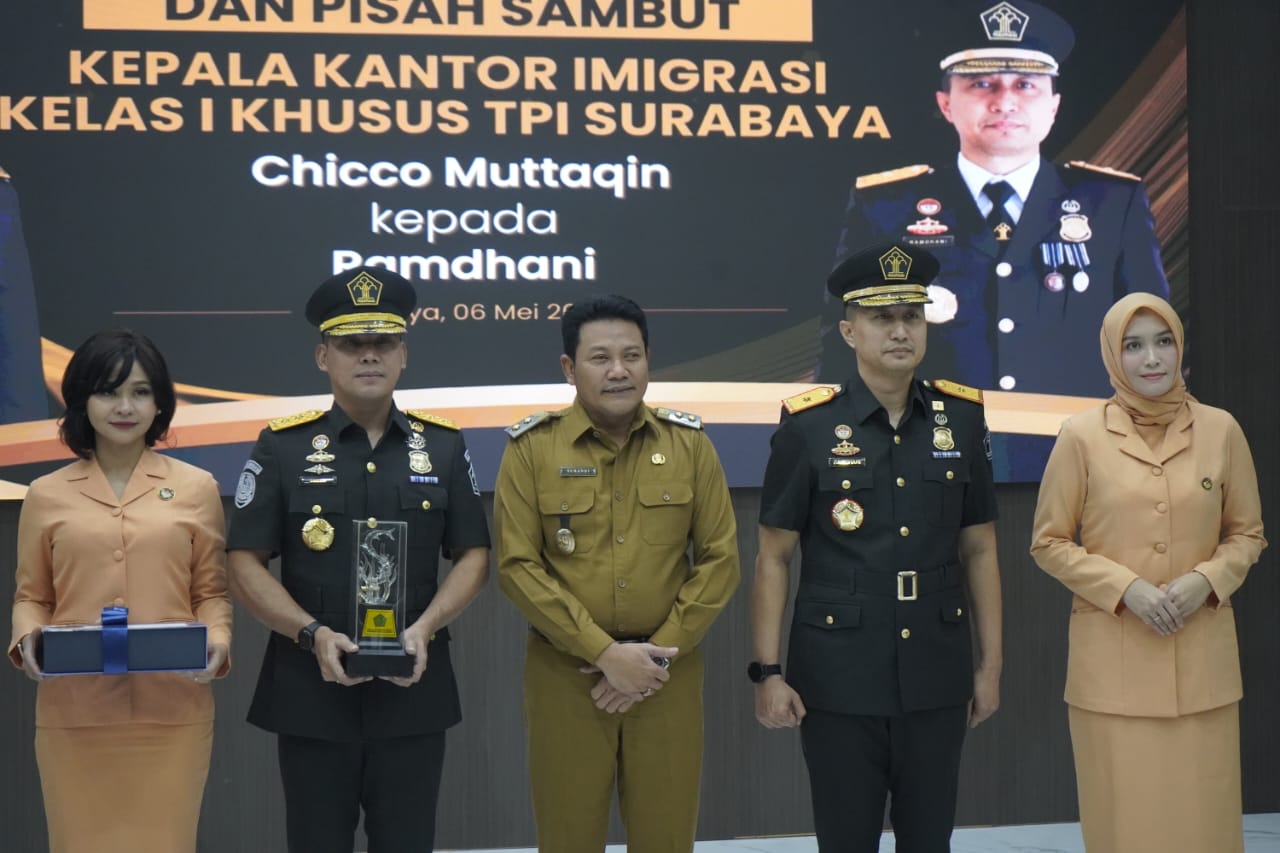 Peristiwa Gantikan Chicco, Ramdhani Resmi Jabat Kakanim Kelas I Khusus TPI Surabaya