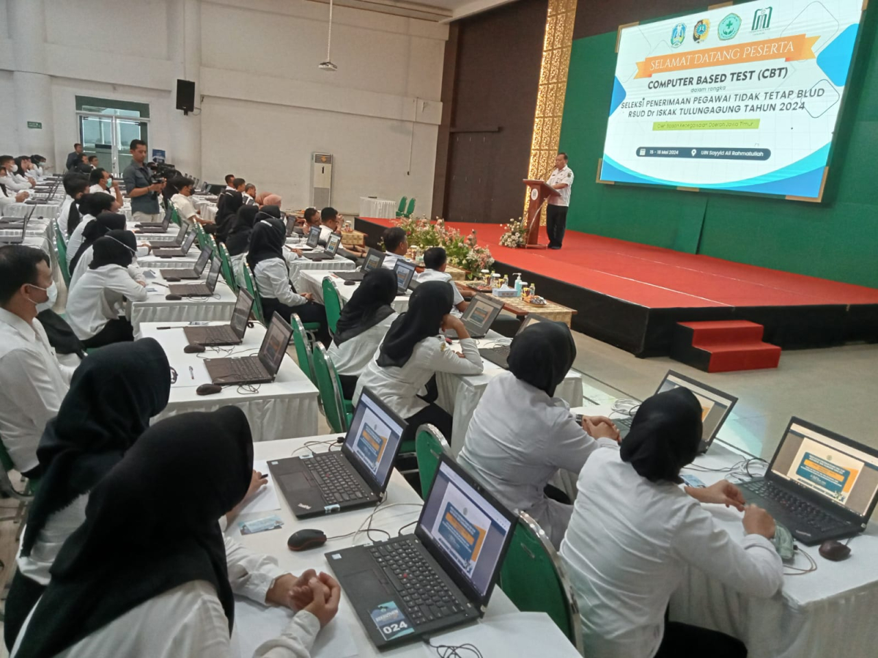 Ribuan Pelamar Ikuti Tes Tulis 94 Formasi PTT RSUD dr Iskak Tulungagung