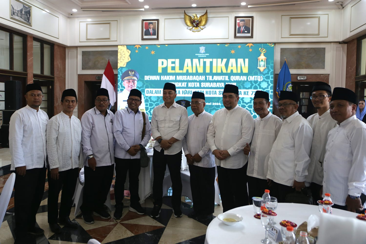 Wali Kota Eri Cahyadi Lantik Dewan MTQ Surabaya