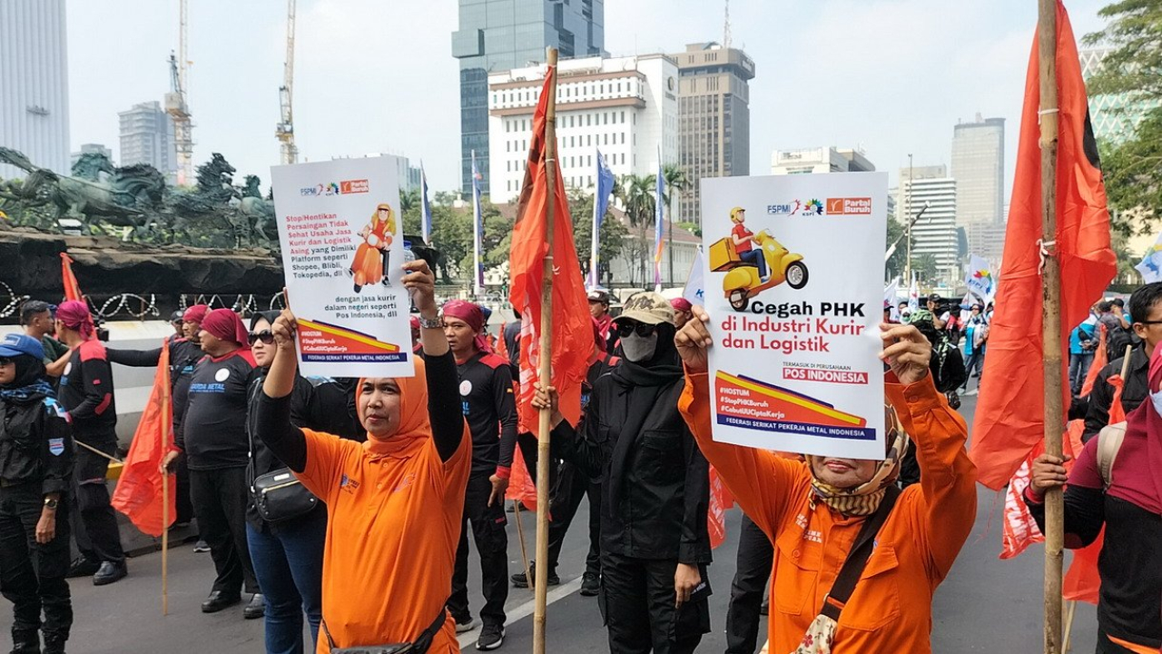 Buruh Korban PHK, Janji Lumpuhkan Indonesia
