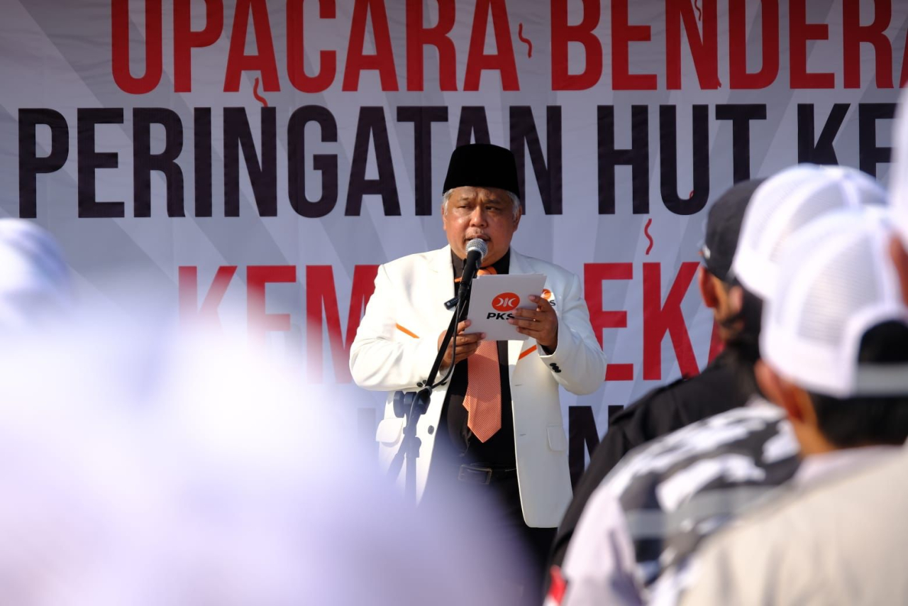 Upacara HUT ke-79 RI, PKS Jatim Sampaikan Harapan ke Prabowo