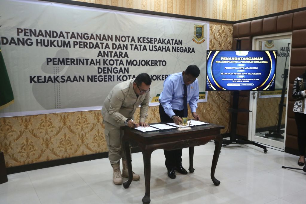 Peristiwa Perkuat Pengawasan Hukum Bidang Perdata dan TUN, Pemkot Mojokerto Gandeng Kejari