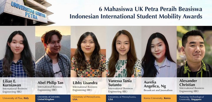 Enam Mahasiswa Petra Terima Beasiswa Indonesian International Student Mobility Awards (IISMA) 2021