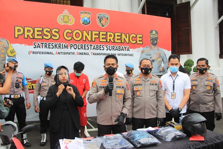 Satreskrim Polrestabes Surabaya Akhirnya Berhasil Ungkap Kasus Pembunuhan Pemilik Toko Kelontong
