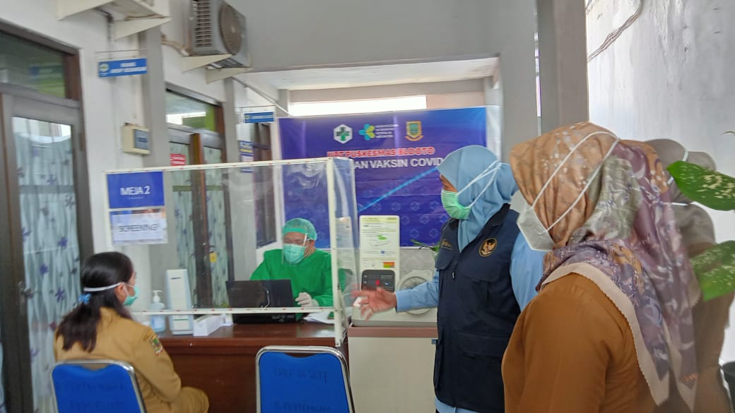 Gubernur Tinjau Pelaksanaan Vaksinasi Covid-19 Kota Mojokerto