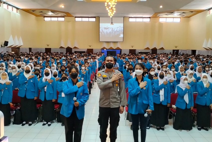 PKKMB ITN Malang, Polresta Malang Kota Ajak Mahasiswa Hindari Korupsi dan Radikalisme