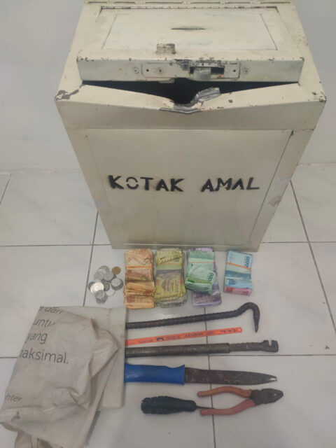 Maling Kotak Amal di Mojokerto Ditangkap Di Kos