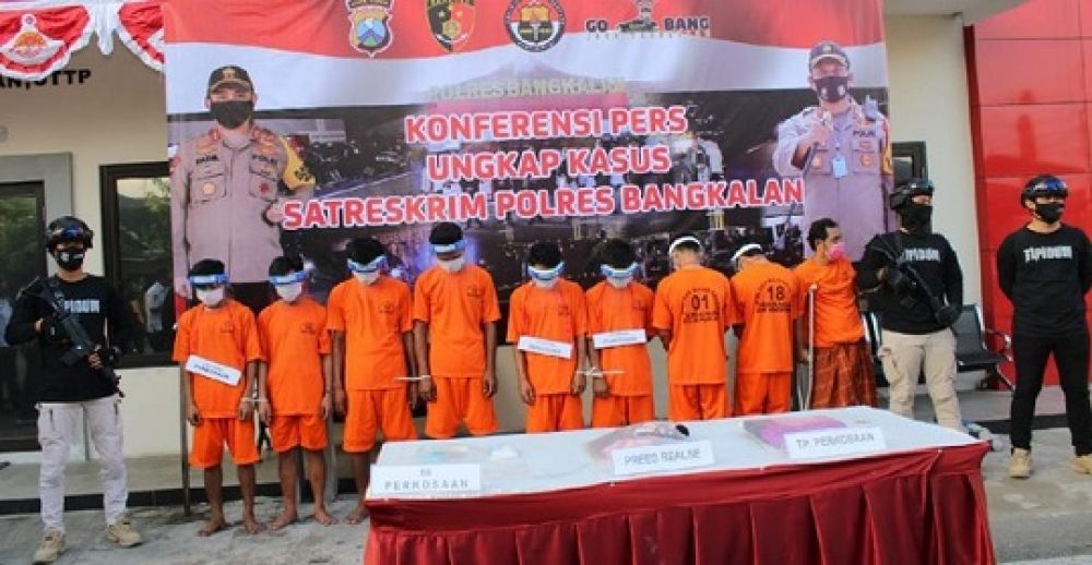 8 Pemerkosa Janda di Bangkalan Tertangkap, 2 Dibawah Umur