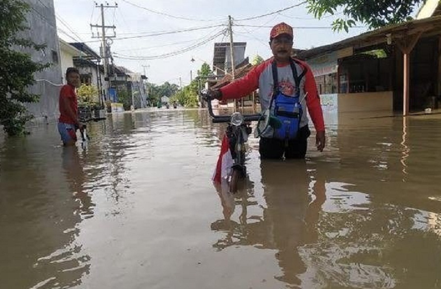 Kali Lamong Gresik Meluap, 17 Desa Terendam Banjir