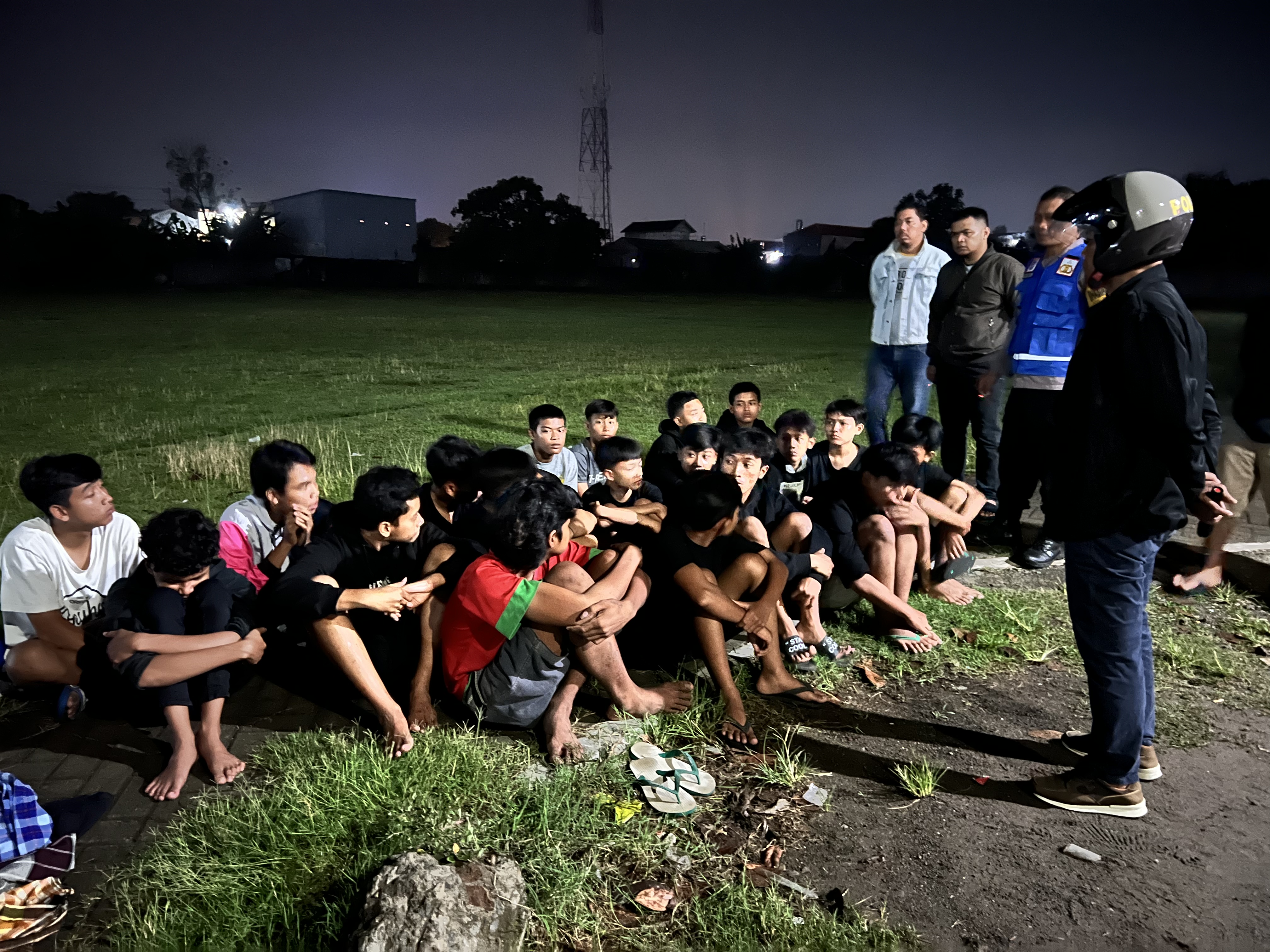Polisi Amankan 20 Remaja Perang Sarung di Kota Kediri