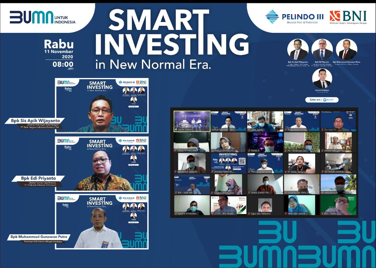 BNI dan Pelindo III Sukseskan Webinar Smart Investing in New Normal