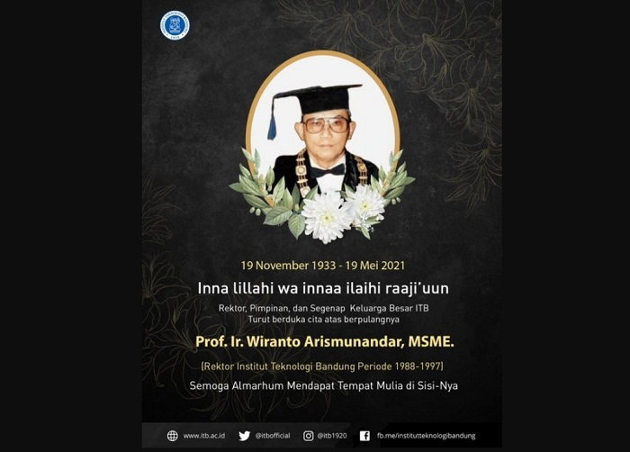 Eks Mendikbud Era Soeharto, Prof Wiranto Arismunandar Meninggal Dunia