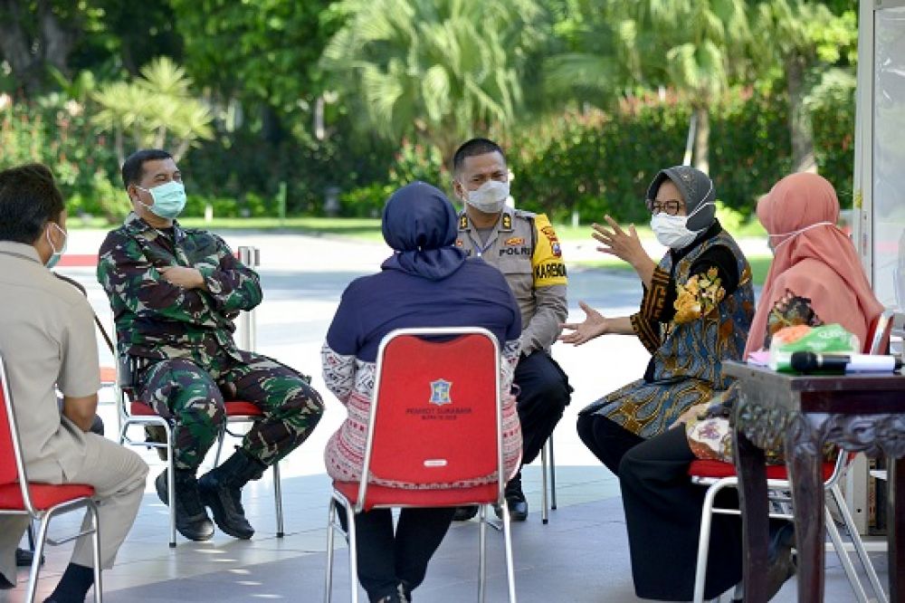 Wali Kota Surabaya Rapat Bersama Forpimda Fokus Penanganan Covid-19