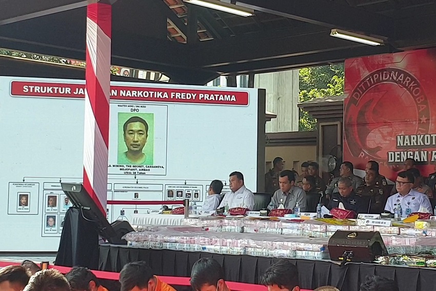 Mayoritas Narkoba di Indonesia Terafiliasi Jaringan Fredy Pratama