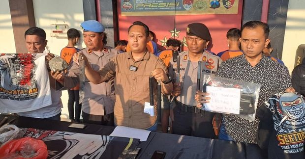 Lagi, Konvoi Pesilat di Jombang Ricuh, Lukai Anggota Polisi, 8 Orang Jadi Tersangka
