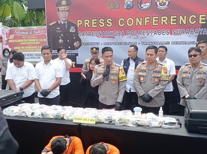 Sebelum Naik Jadi Wakapolda, Kapolrestabes Surabaya Gagalkan Peredaran Sabu 23 Kilogram