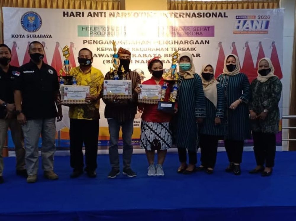 BNNK Surabaya Gelar Penganugerahan Kelurahan Bersinar