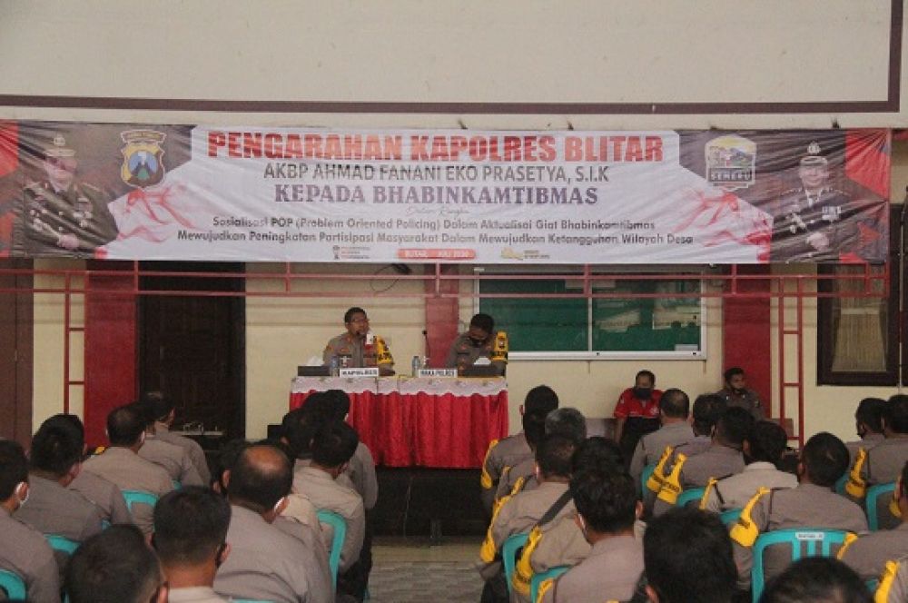 Polres Blitar Sosialisasikan Program Presiden Joko Widodo