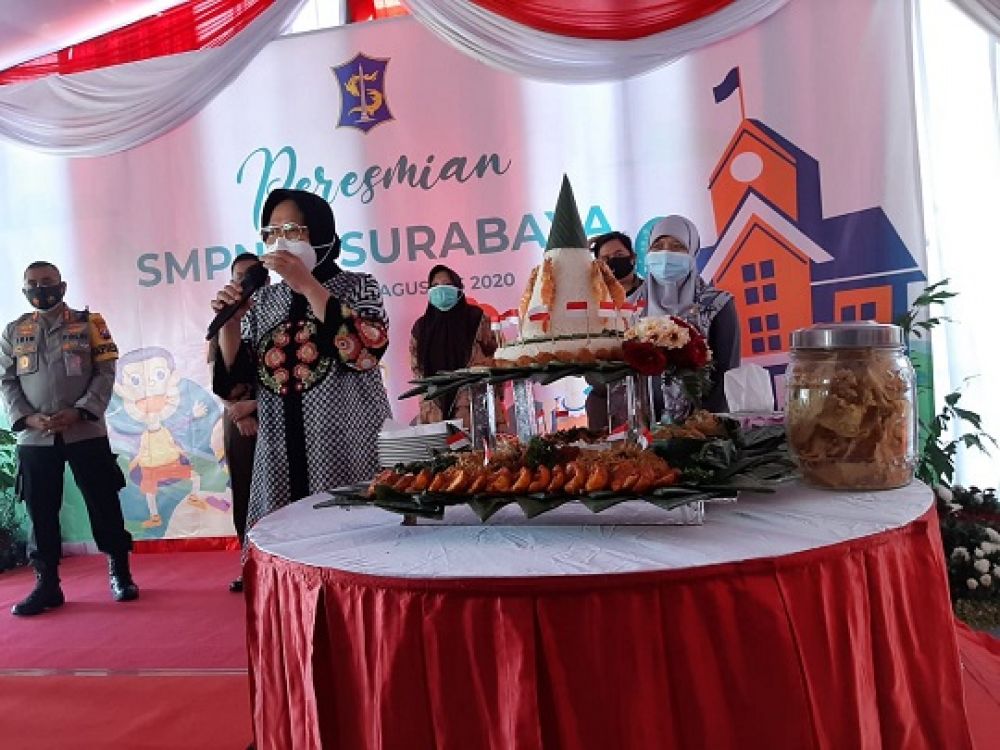 SMPN 61 Surabaya, Hari Ini di Resmikan Walikota Surabaya