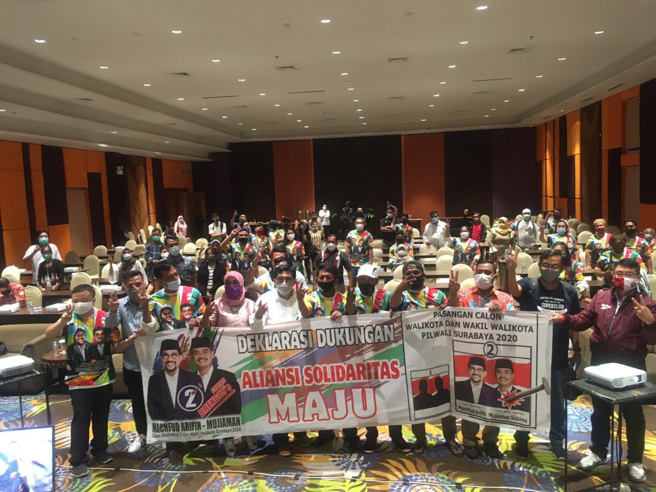 DPW PSI Deklarasi Menangkan Machfud Arifin-Mujiaman