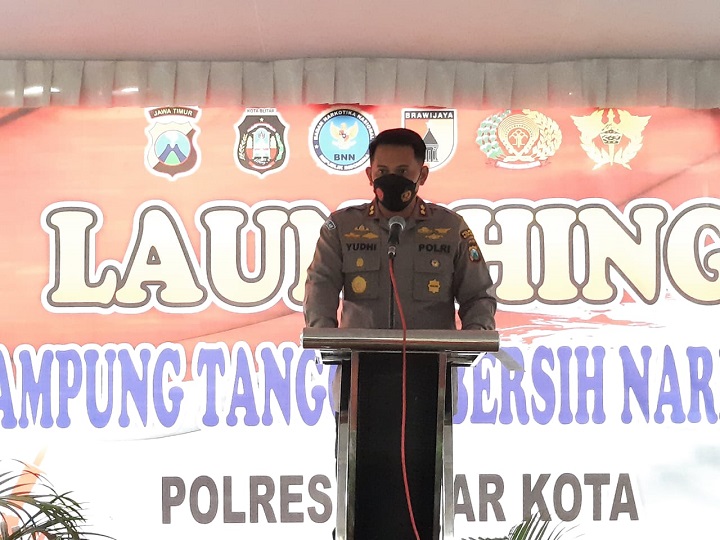 Hilangkan Image Negatif, Kapolres Blitar Kota Launching Kampung Tangguh Bersih Narkoba