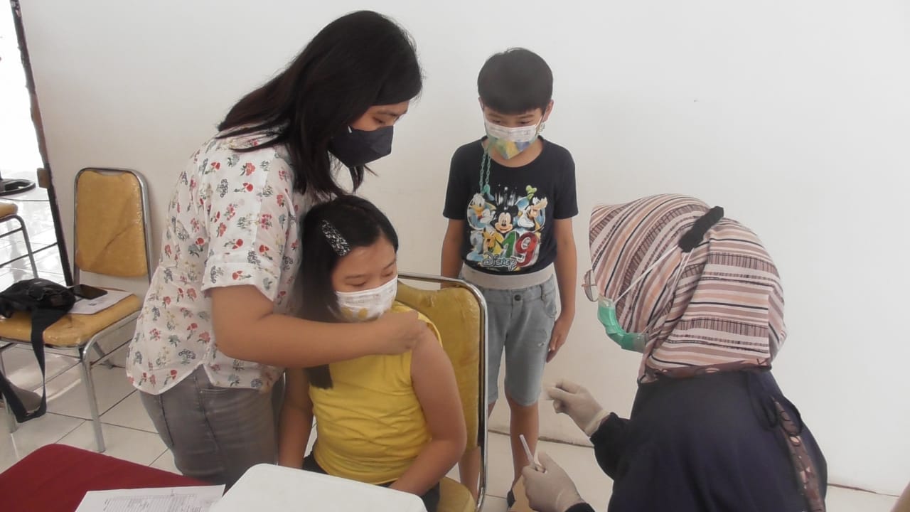 Polres Blitar Kota Mulai Gelar Vaksinasi Covid-19 untuk Anak Usia 6-11 Tahun