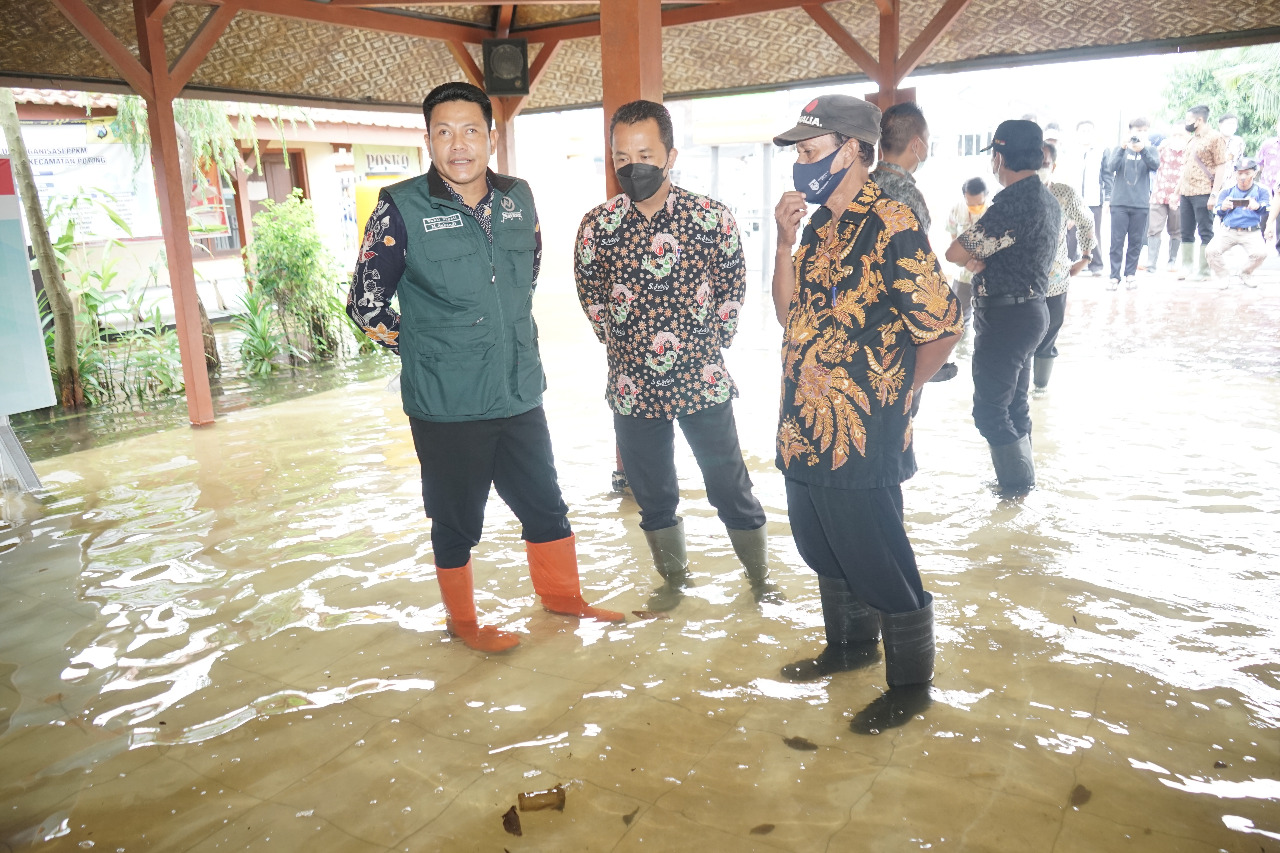 Wabup Subandi Sidak Banjir Empat Desa di Porong