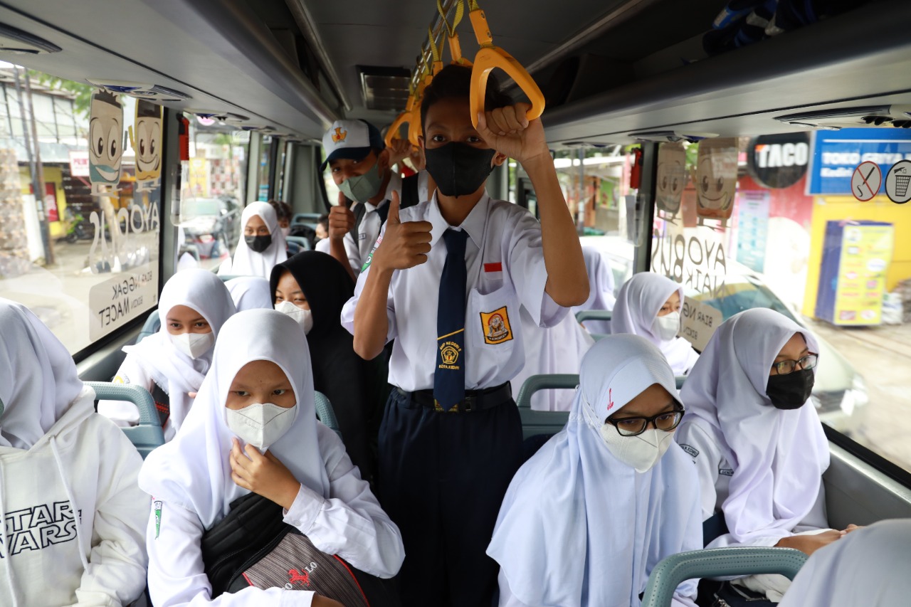 PTMT 100 Persen Diberlakukan Lagi, Dishub Operasionalkan Bus Sekolah Kembali