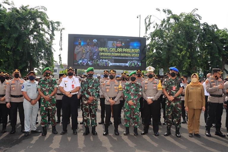 Polrestabes Surabaya Gelar Pasukan Operasi Zebra Semeru 2022