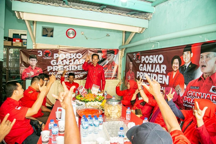 Posko "Ganjar Presiden" Bermunculan, Giliran PDIP Surabaya Dirikan di Rungkut dan Gununganyar