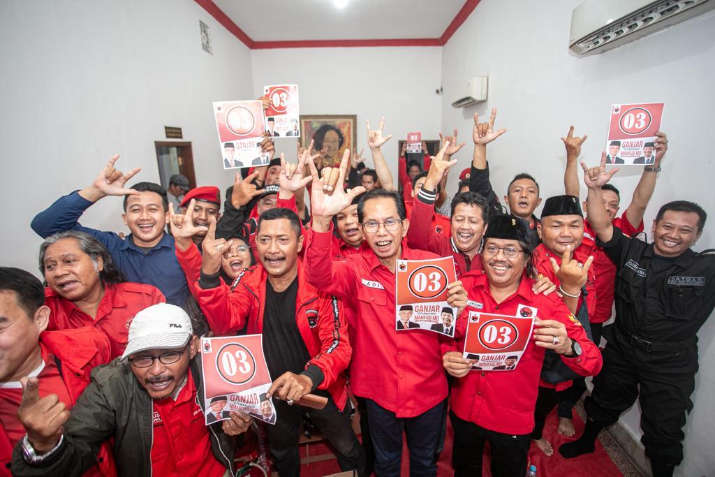 Euforia Meledak Saat Ganjar-Mahfud MD Dapat Nomor 3, PDIP Surabaya: Persatuan dan Kemenangan