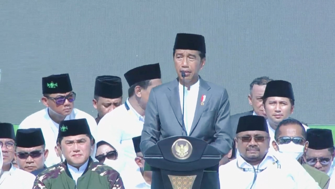 Buka Resepsi Puncak 1 Abad NU, Jokowi: NU Beri Warna Luar Biasa untuk Indonesia