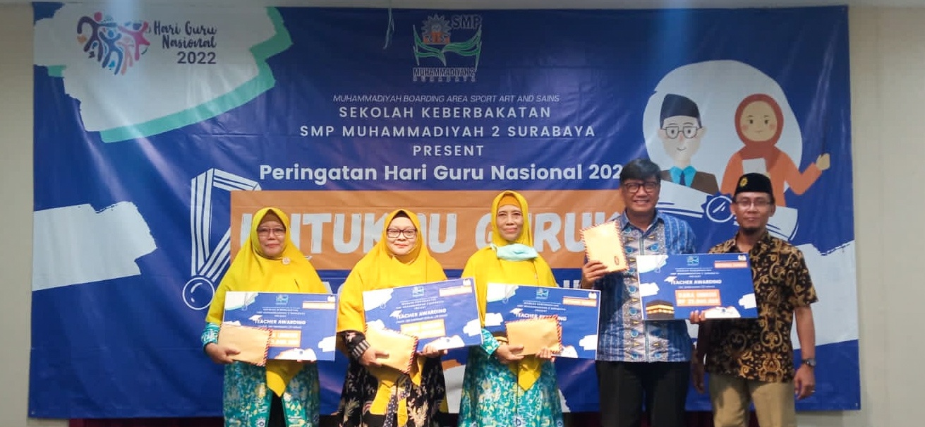 Peringati Hari Guru, SMP Muhammadiyah 2 Surabaya Berangkatkan Umroh 4 Guru